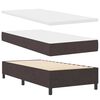 vidaXL Cama Box com colch&atilde;o Marrom Escuro 90 x 200 cm tecido