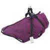 vidaXL casaco para c&atilde;es com arn&ecirc;s imperme&aacute;vel reflexivo roxo L48