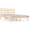 vidaXL Estrutura de cama pequena casal 120x190 cm pinho maci&ccedil;o
