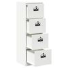vidaXL Arm&aacute;rio de Arquivo com gaveta Branco 44 x 50 x 106.5 cm