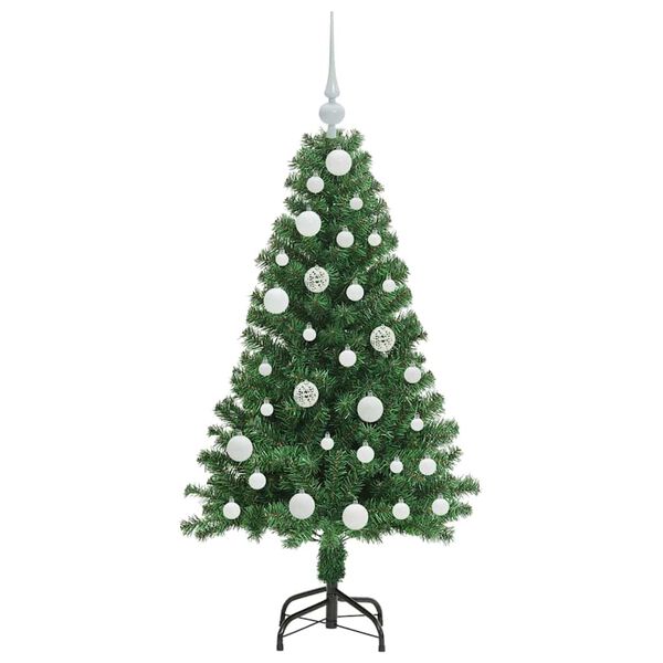 vidaXL Árvore de Natal Artificial Verde 120 cm PVC, Aço e Plástico