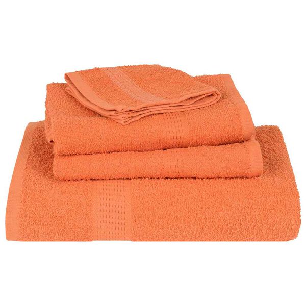 vidaXL Toalhas de m&atilde;os 2 pcs 50x100 cm 360 gsm 100% algod&atilde;o laranja