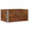 vidaXL Colares p/ paletes 3 pcs 120x80cm madeira pinho maci&ccedil;a castanho