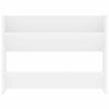 vidaXL Sapateiras de parede 2 pcs 80x18x60 cm contraplacado branco