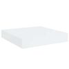 vidaXL Prateleiras de parede suspensas 2 pcs 23x23,5x3,8cm MDF branco
