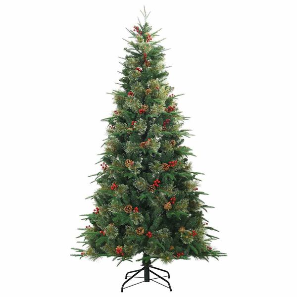 vidaXL &Aacute;rvore de Natal Articulada Artificial com suporte Verde 210 cm