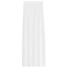 vidaXL Cortina de Voile 2 pcs Branco 260 x 140 cm Poli&eacute;ster