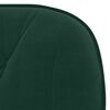 vidaXL Cadeiras de jantar giratorias 2 pcs veludo verde-escuro