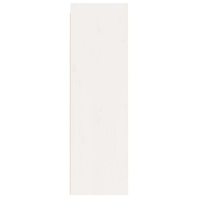 vidaXL Armários de parede 2 pcs 30x30x100 cm pinho maciço branco