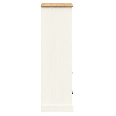 vidaXL Estante VIGO 60x35x114,5 cm madeira de pinho maciça branco