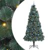 vidaXL &Aacute;rvore de Natal Artificial Pr&eacute;-iluminada com Conjunto de Bolas