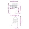 vidaXL Conjunto de brincar para exterior madeira de pinho impregnada