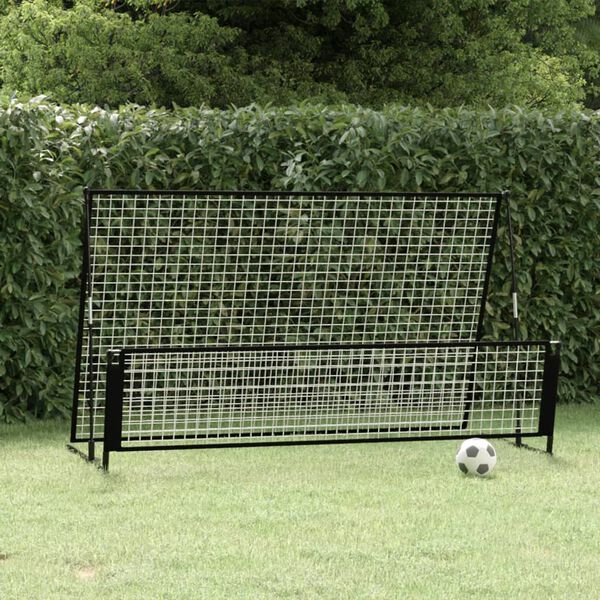 vidaXL Baliza de futebol com ressalto 2 em 1 202x104x120 cm aço