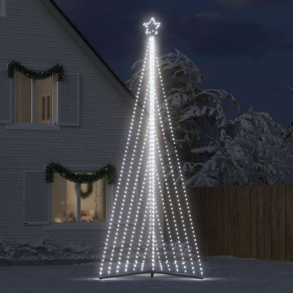 vidaXL LED Árvore de Natal 789 LEDs Branco Frio 476 cm