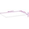 vidaXL Tampo de secretária 80x50x2 cm acácia maciça não tratada