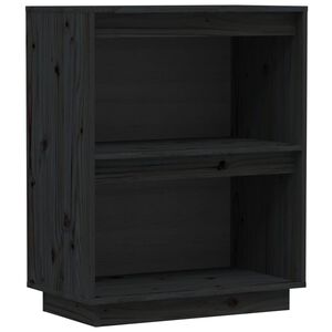 vidaXL Arm&aacute;rio consola 60x34x75 cm pinho maci&ccedil;o preto