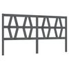 vidaXL Cabeceira de cama 206x4x100 cm pinho maci&ccedil;o cinzento