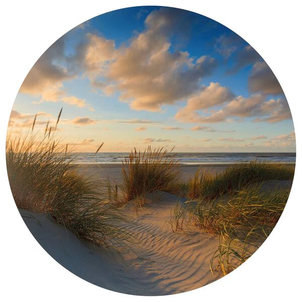 WallArt Papel de parede circular "Beachlife" 142,5 cm