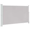 vidaXL Toldo lateral retr&aacute;til para p&aacute;tio 180x314 cm cinzento