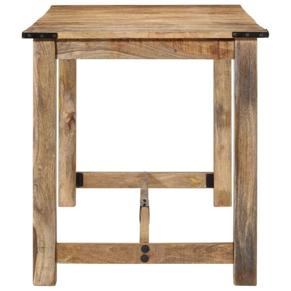 vidaXL Mesa de jantar 140x70x75 cm madeira de mangueira maci&ccedil;a
