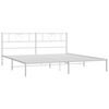vidaXL Estrutura de cama com cabeceira 183x213 cm metal branco