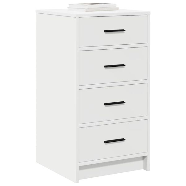 vidaXL Buffet com gaveta Branco 40 x 41 x 75 cm Madeira processada