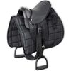 vidaXL Conjunto sela para p&oacute;neis 10" preto