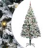 vidaXL &Aacute;rvore de Natal Artificial Branco 240 cm PVC, A&ccedil;o e Pl&aacute;stico