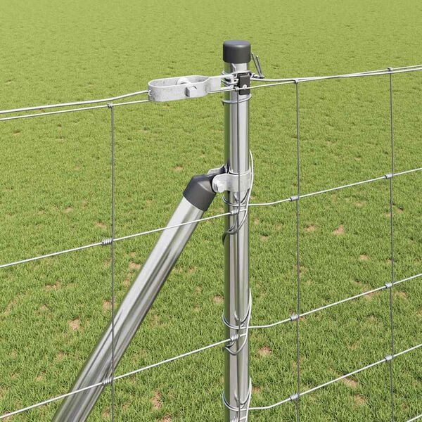 vidaXL Poste de Cerca Galvanizado 25 x 1,6 m A&ccedil;o