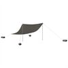 vidaXL Toldo de praia com &acirc;ncoras de areia 304x300 cm cinzento