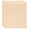 vidaXL Portas de arm&aacute;rio 2 pcs com design de persiana pinho maci&ccedil;o