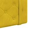 vidaXL Cabeceira Suspensa Amarelo 110 x 55 x 5 cm Veludo