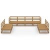 vidaXL 8 pcs conjunto lounge de jardim pinho maciço castanho mel