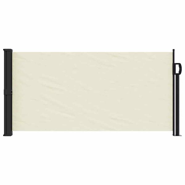 vidaXL Toldo lateral retr&aacute;til 100x300 cm cor creme