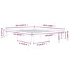 vidaXL Estrutura de cama 160x200 cm pinho maci&ccedil;o branco