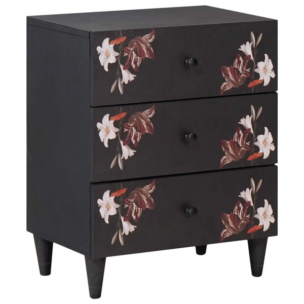 vidaXL Mesa-de-cabeceira com gaveta Multicolor 50 x 33 x 60 cm