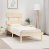 vidaXL Estrutura cama pequena solteiro 75x190 cm madeira maci&ccedil;a