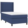 vidaXL Cama box spring c/ colch&atilde;o e LED 80x200 cm tecido azul