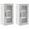 vidaXL Painel de lava-lou&ccedil;a Kalmar 2 pcs Cinzento 40 x 31 x 80 cm