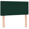 vidaXL Cama com molas/colch&atilde;o verde-escuro 90x210 cm veludo