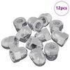 vidaXL Porca 12 pcs Prateado M6 x 10 mm Ferro