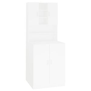 vidaXL Arm&aacute;rio para m&aacute;quina de lavar roupa branco
