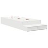 vidaXL Estrado de cama com arruma&ccedil;&atilde;o Branco 100 cm Madeira processada