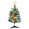 vidaXL Mini &aacute;rvore de Natal artificial pr&eacute;-iluminada c/ 20 LEDs verde