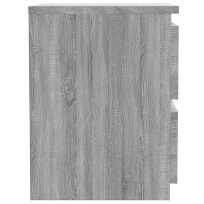 vidaXL Mesa cabeceira 30x30x40 cm derivados de madeira cinzento sonoma