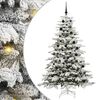 vidaXL &Aacute;rvore de Natal Articulada Artificial Branco 210 cm PE e PVC