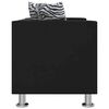 vidaXL Conjunto sof&aacute;s de 2 e 3 lugares + poltrona couro artific. preto