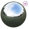 vidaXL Bola Espelhada 8 unid. &Oslash; 5 cm Prateado A&ccedil;o Inoxid&aacute;vel 201