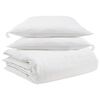 vidaXL Conjunto de Edredom com travesseiro 3 pcs Branco Pena de ganso