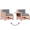 vidaXL 5 pcs conj. lounge jardim com almofad&otilde;es madeira douglas maci&ccedil;a